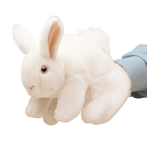 White Bunny Rabbit Hand Puppet  |  Folkmanis