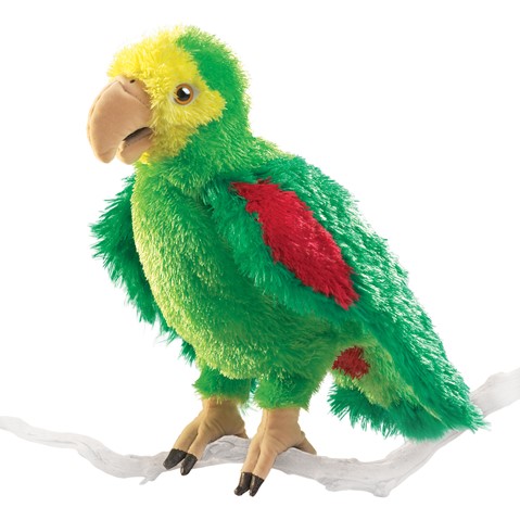 Amazon Parrot Hand Puppet  |  Folkmanis