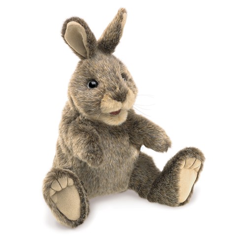 Small Cottontail Rabbit Hand Puppet  |  Folkmanis
