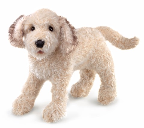 Labradoodle Hand Puppet  |  Folkmanis