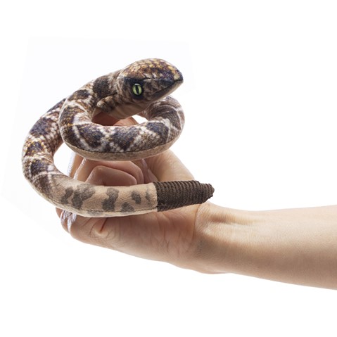 Mini Rattlesnake Finger Puppet  |  Folkmanis