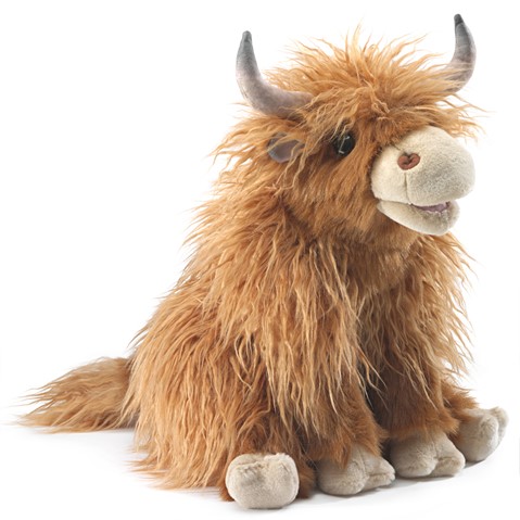 Highland Cow Hand Puppet  |  Folkmanis