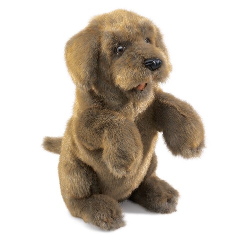 Sitting Dog Hand Puppet  |  Folkmanis