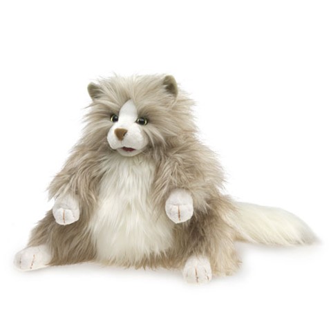 Fluffy Cat Hand Puppet  |  Folkmanis