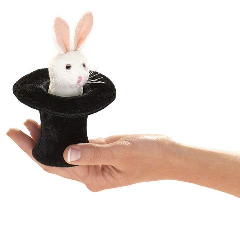 MIni Rabbit in Hat  |  Folkmanis