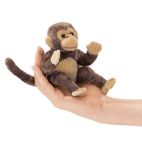 Mini Monkey Finger Puppet  |  Folkmanis