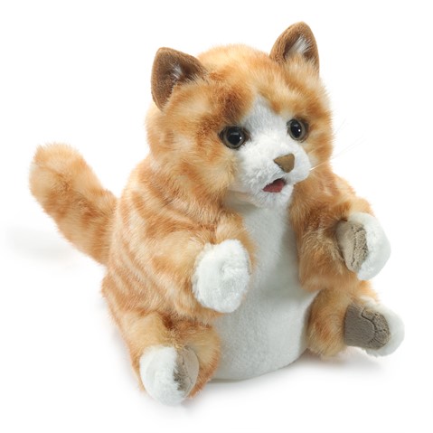 Orange Tabby Kitten Hand Puppet  |  Folkmanis