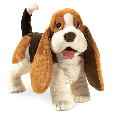 Basset Hound Hand Puppet  |  Folkmanis