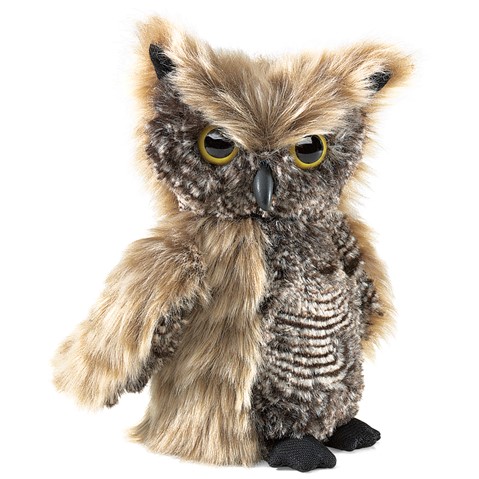Screech Owl Turning Head Puppet  |  Folkmanis