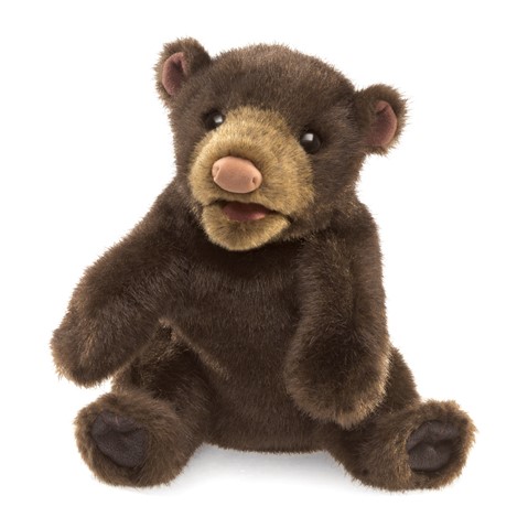 Small Black Bear Hand Puppet  |  Folkmanis