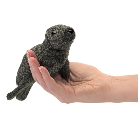 Mini Harbor Seal Finger Puppet  |  Folkmanis
