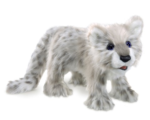 Snow Leopard Cub Hand Puppet  |  Folkmanis