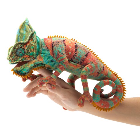 Small Chameleon Finger Puppet  |  Folkmanis