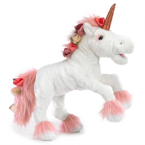 Music Box Unicorn Hand Puppet  |  Folkmanis