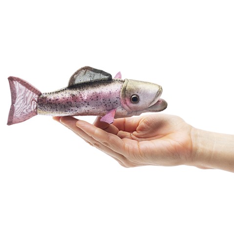 Mini Rainbow Trout Finger Puppet  |  Folkmanis