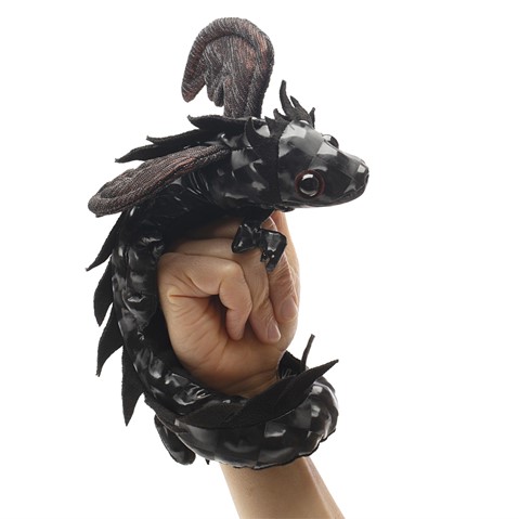 Midnight Dragon Wristlet Finger Puppet  |  Folkmanis