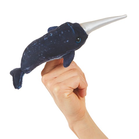 Mini Narwhal Finger Puppet  |  Folkmanis