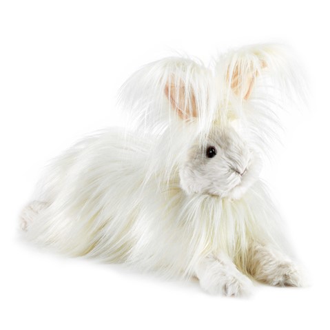 Angora Rabbit Hand Puppet  |  Folkmanis