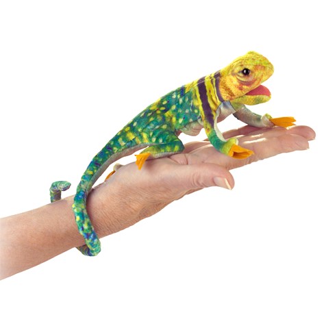 Mini Collared Lizard Finger Puppet  |  Folkmanis