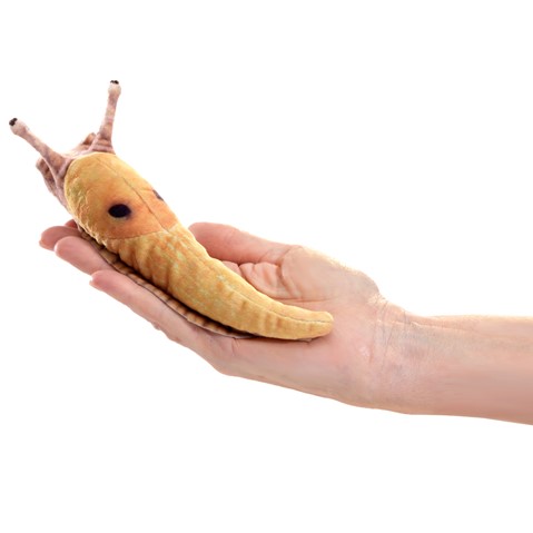 Mini Banana Slug Finger Puppet  |  Folkmanis