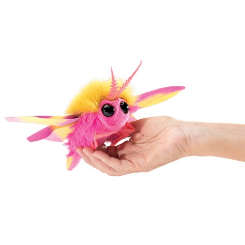 Mini Rosy Maple Moth Finger Puppet  |  Folkmanis