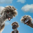 Folkmanis Emu Stage Puppet 3184 View 3