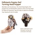 Folkmanis Owl, Pygmy 3195 View 3