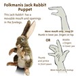 Folkmanis Rabbit, Jack 3200 View 3