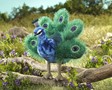 Folkmanis Peacock, Small 2834 View 4