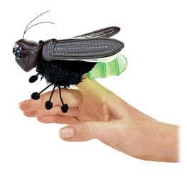 Folkmanis – Marionnette Papillon Monarque – Ailes En Soie – Mouvement D'ailes Réaliste – Dès 36 Mois – Mini Main Puppet