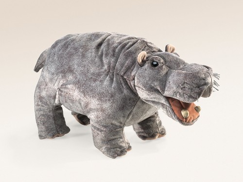thumbnail image 2 of Folkmanis NCIS Bert The Farting Hippo Hand Puppet Plush Works - No Collar | #4595854527 2 of 10