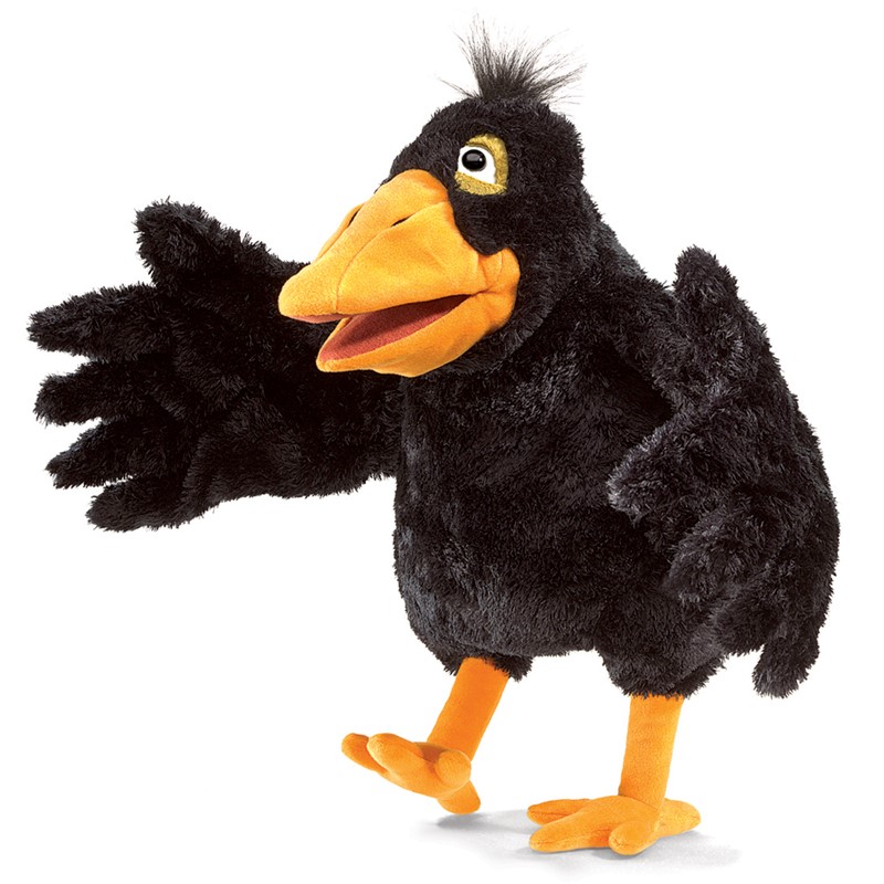 Yellow Beaked Crow Hand Puppet | Folkmanis