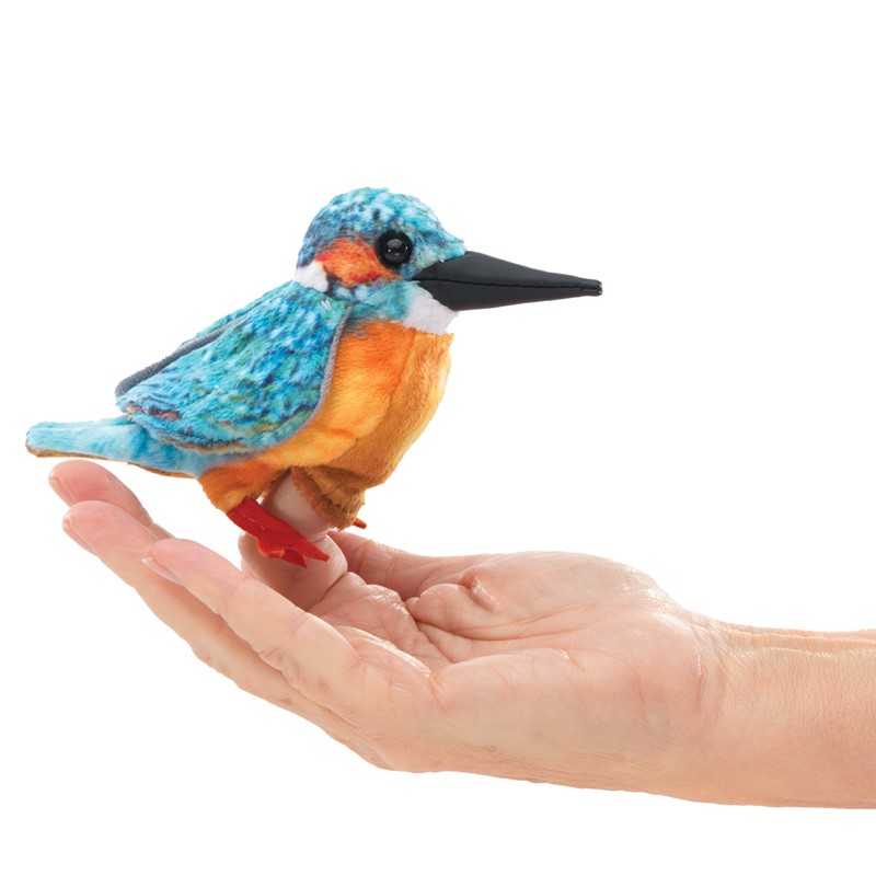 Mini Common Kingfisher Finger Puppet Folkmanis